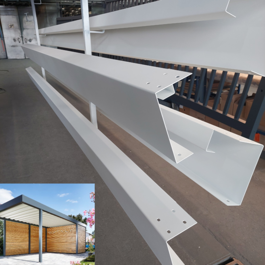 Carport Satzweise Beschichtung für stressfrei Montage 